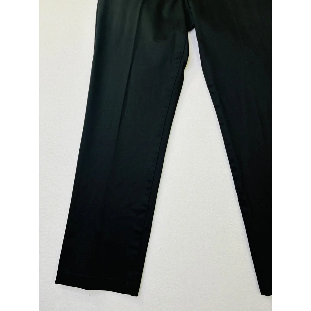 Dockers Flex Comfort Slim Fit Chinos Mens Black Flat Front Trousers 30x28